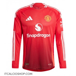 Manchester United Prima Maglia 2024-25 Manica Lunga